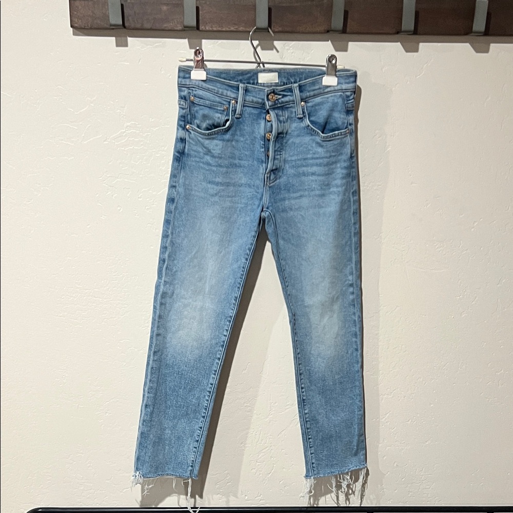 Mother Blue High-Waisted Jeans